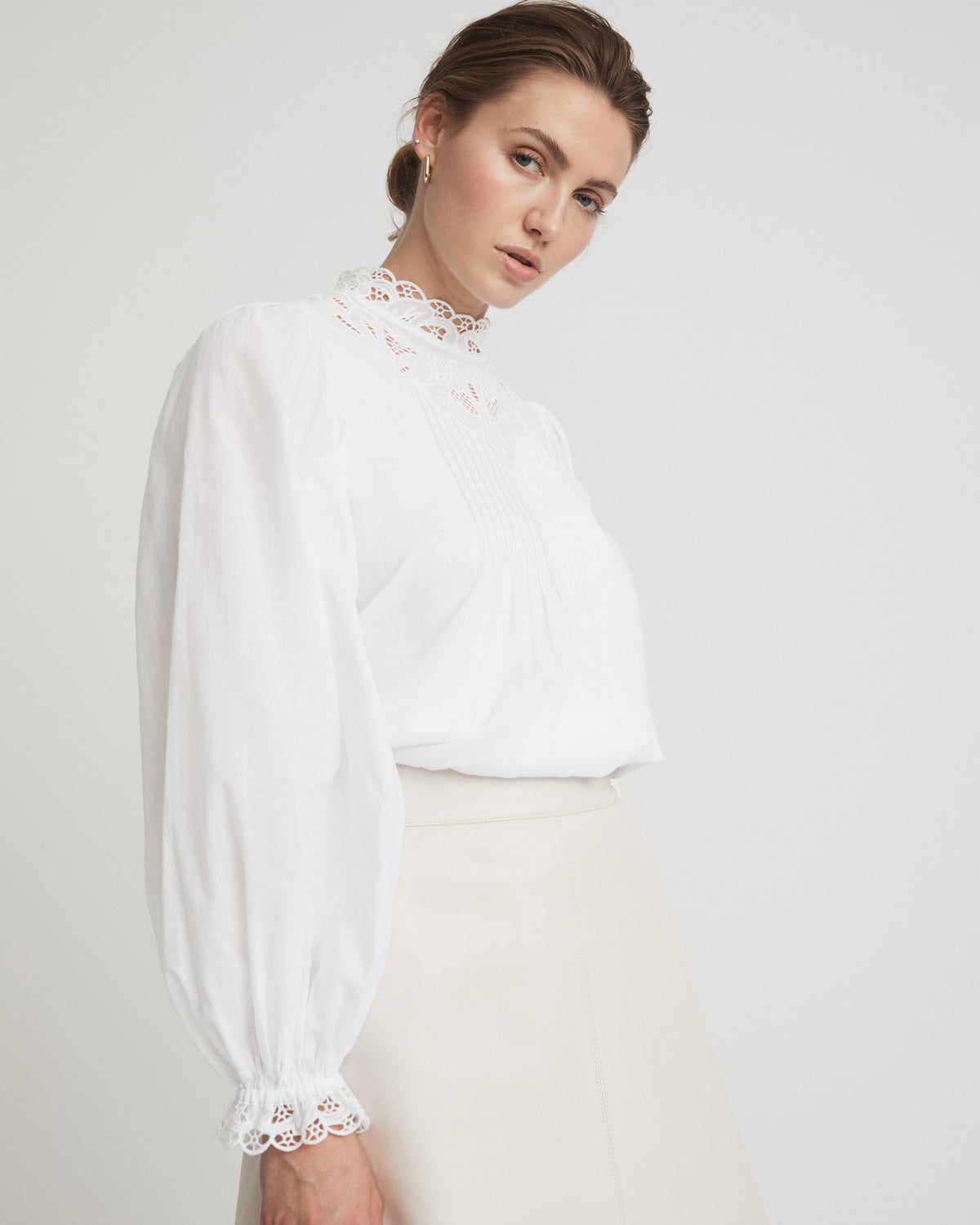Lace Insert Blouse