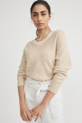 Exposed Shoulder Lofty Knit