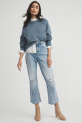 Raglan Wide Cuff Knit