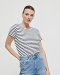 Stripe Shirt Tail Tee