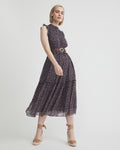 Frill Tiered Midi Dress