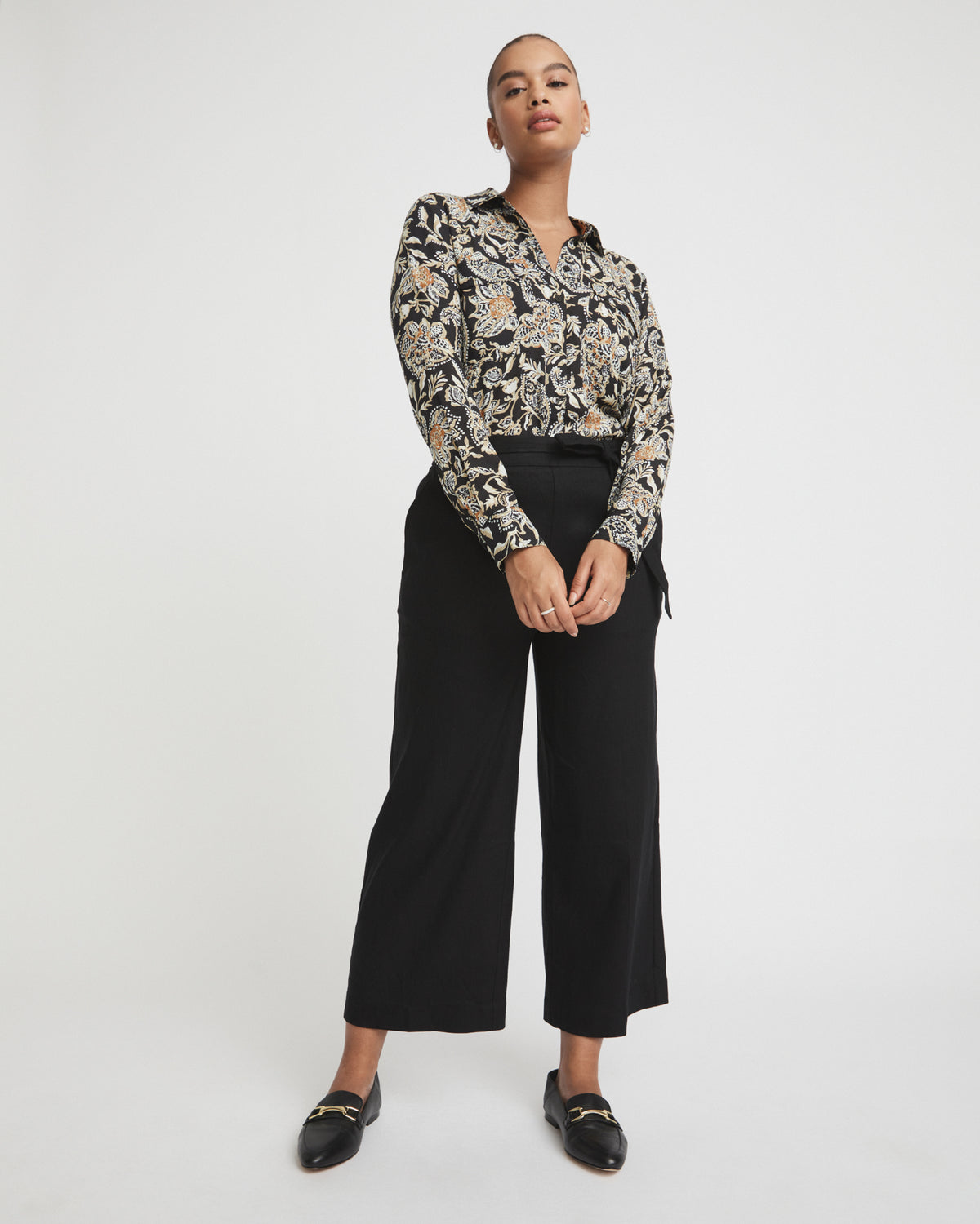 Stretch Linen Culotte