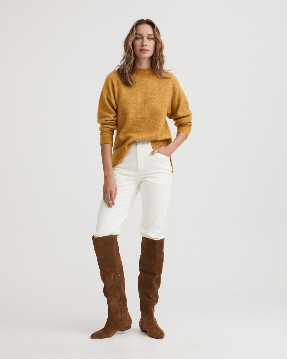 Crew Neck Lofty Knit