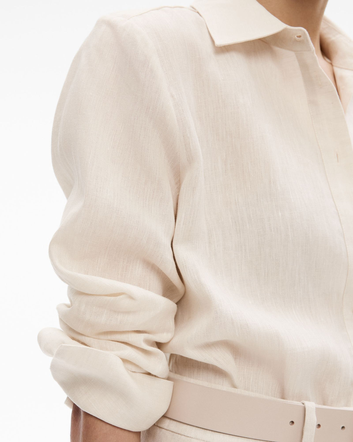 Linen Split Detail Shirt