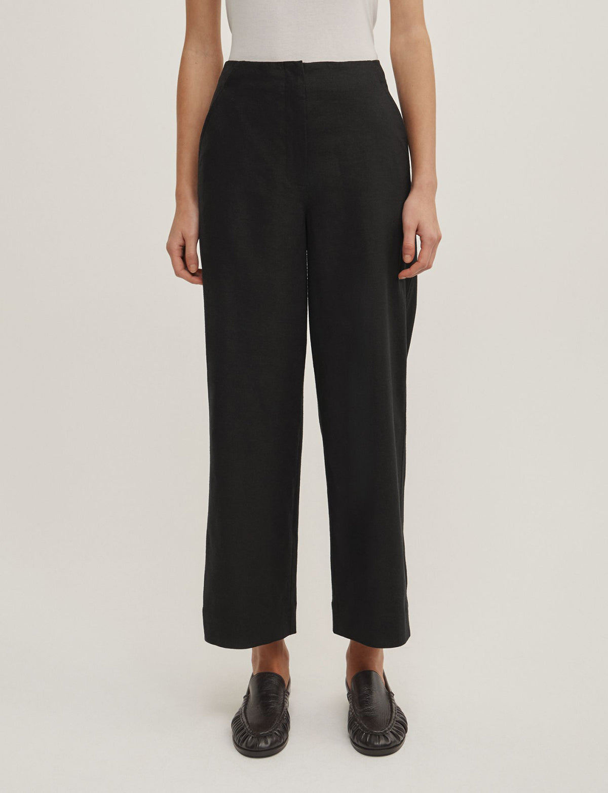 Linen Crop Pants