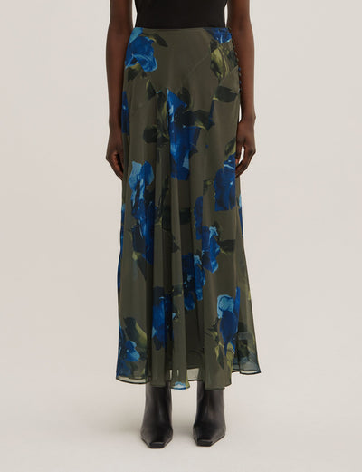 Basque Maxi Skirt