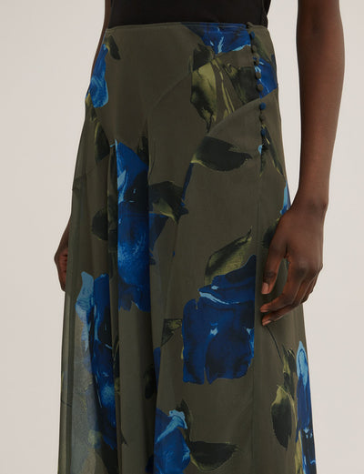 Basque Maxi Skirt