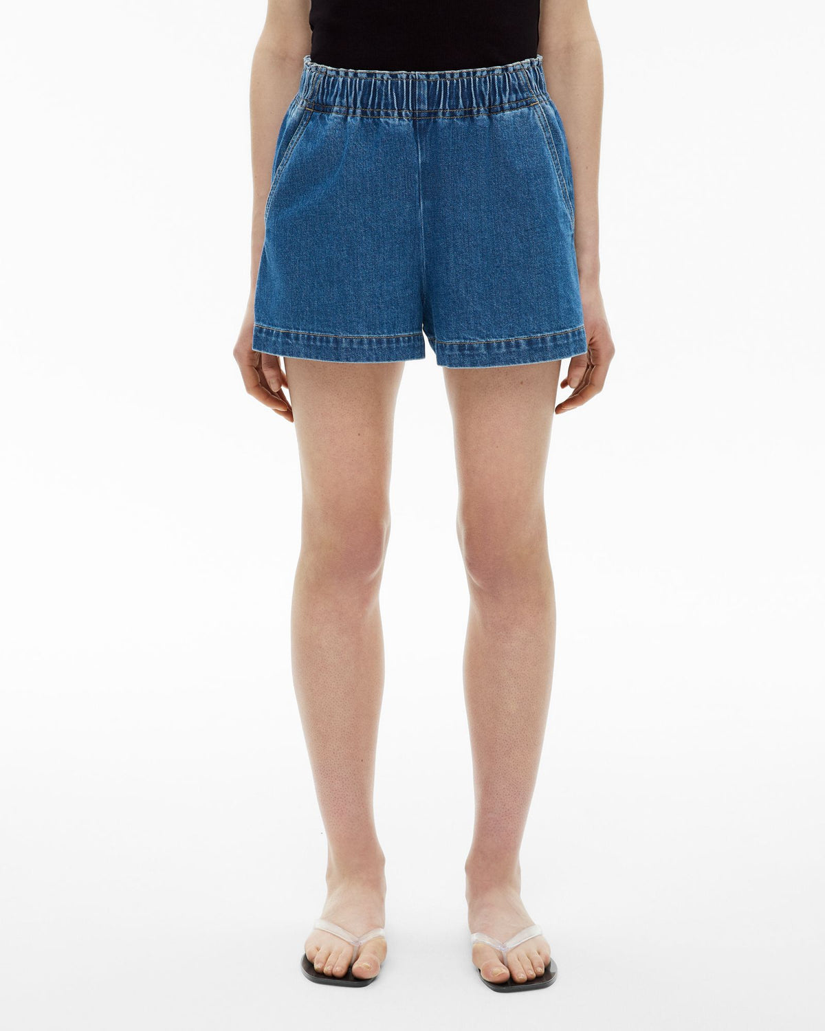 Denim Pull On Shorts