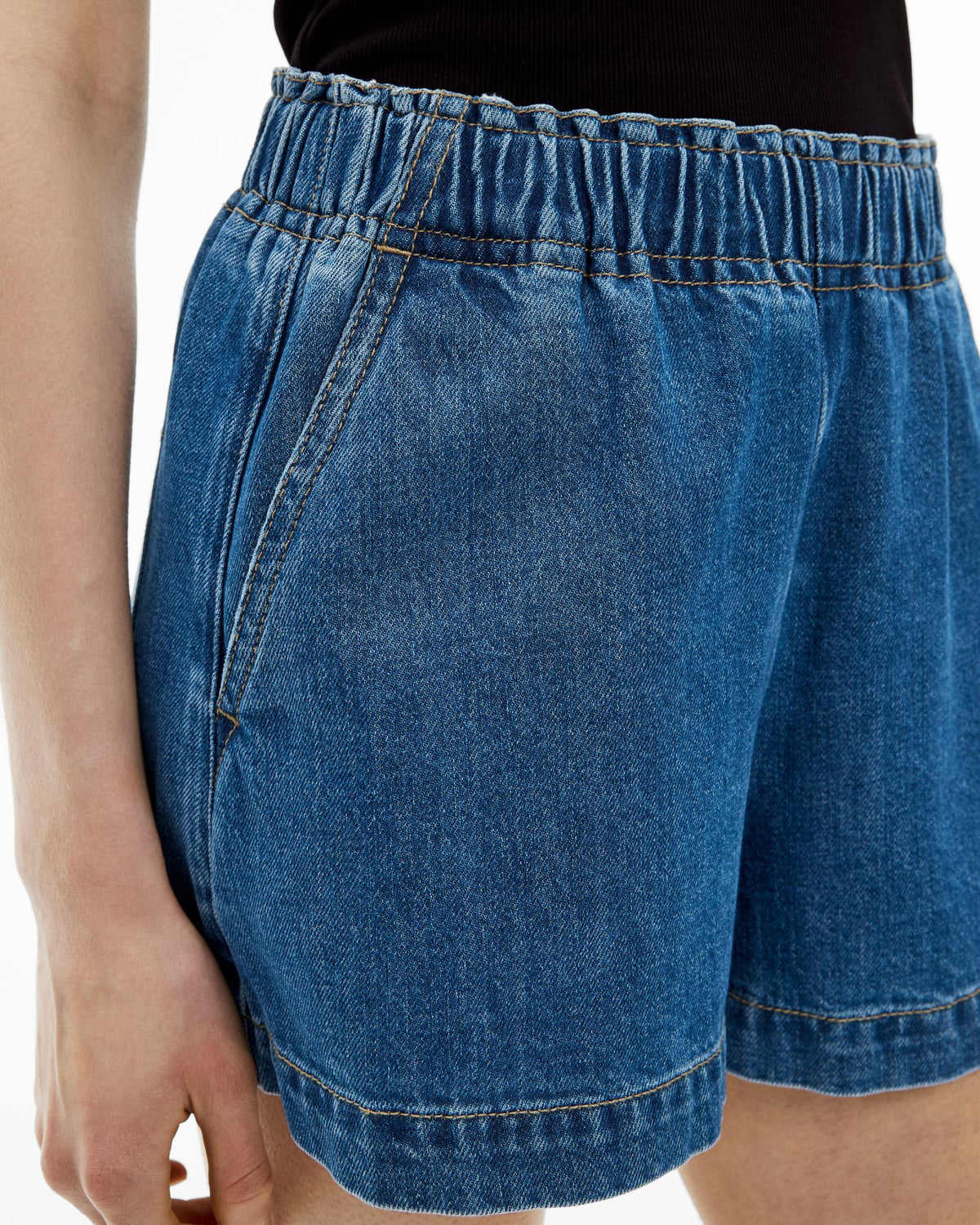 Denim Pull On Shorts