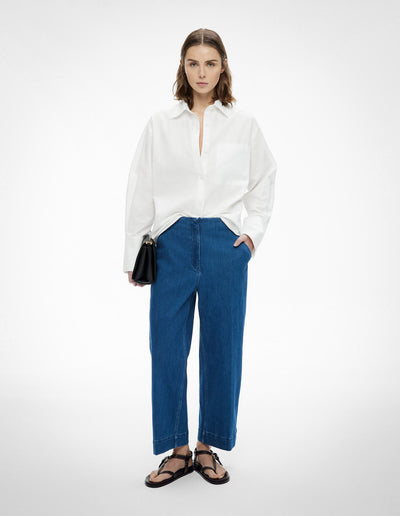 Denim Crop Pants