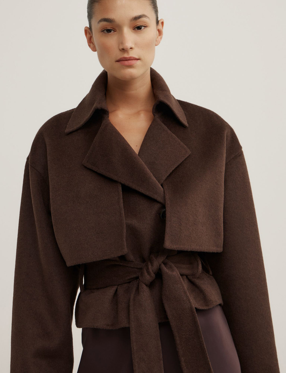 Cropped Trench Coat