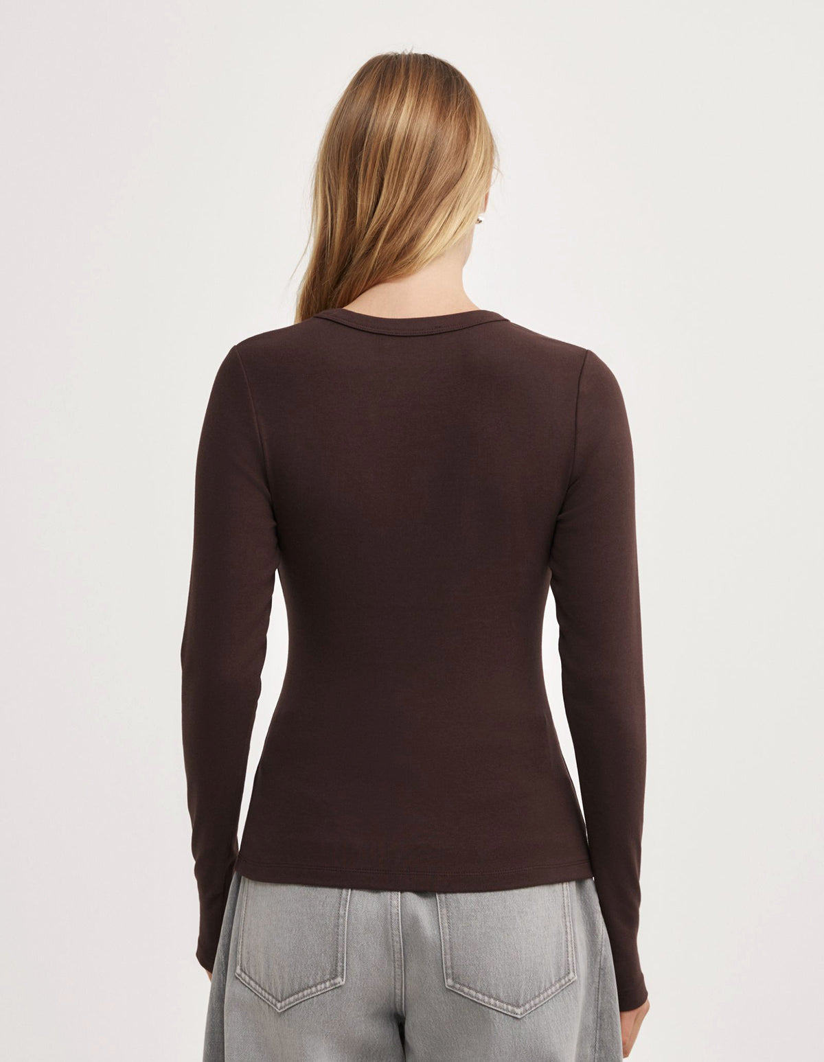 V-Neck Long Sleeve Top