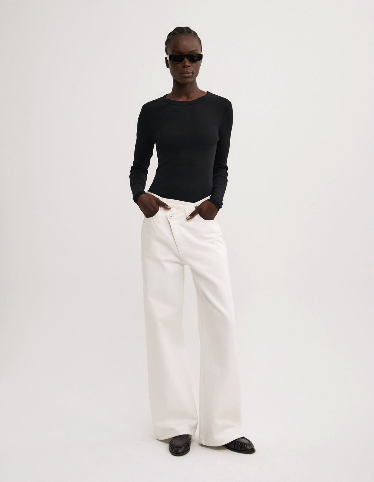 Crew Rib Long Sleeve Top
