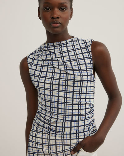 Asymmetric Mesh Tank Top