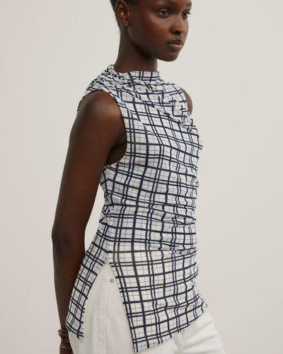 Asymmetric Mesh Tank Top