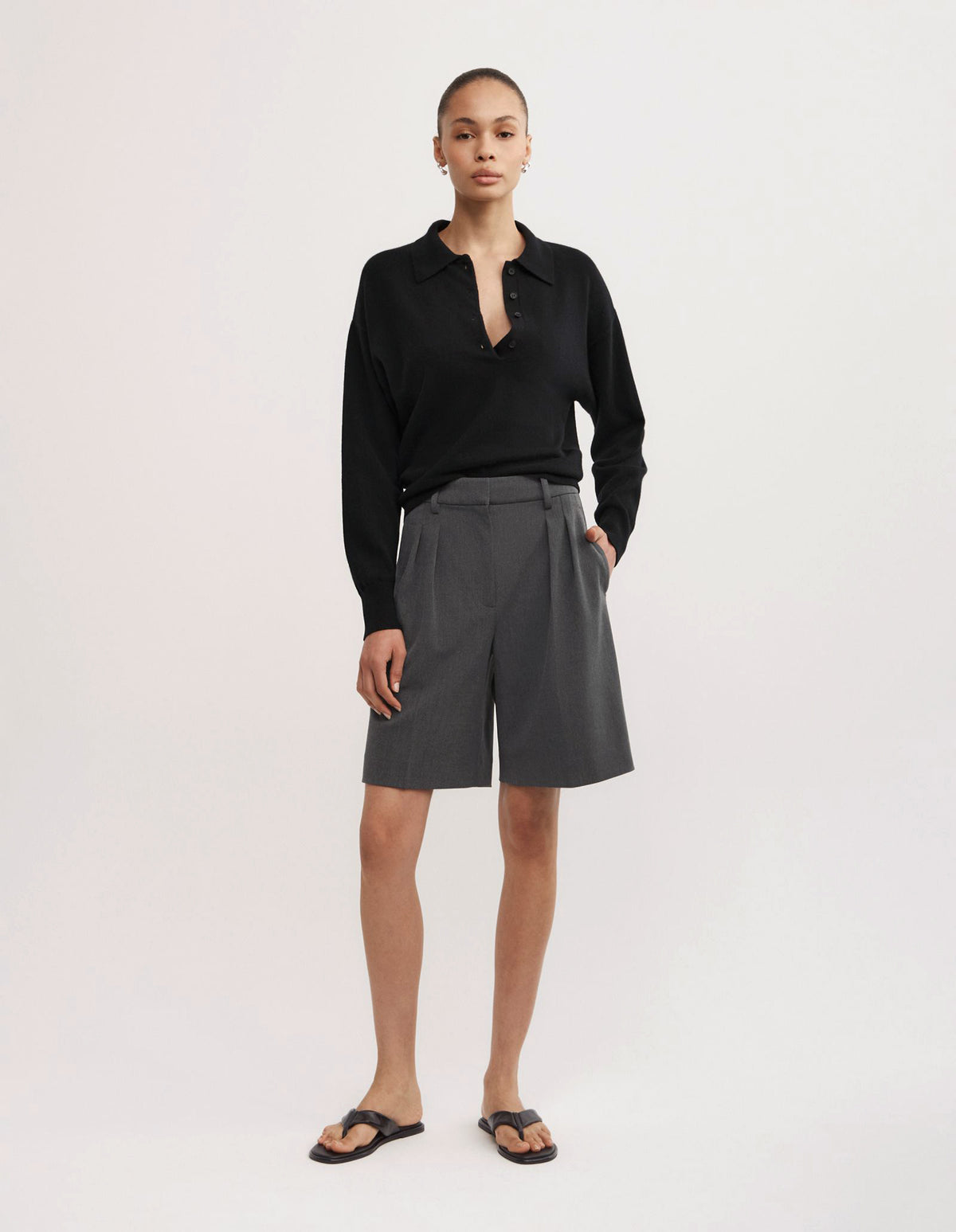 Collared Knit Polo
