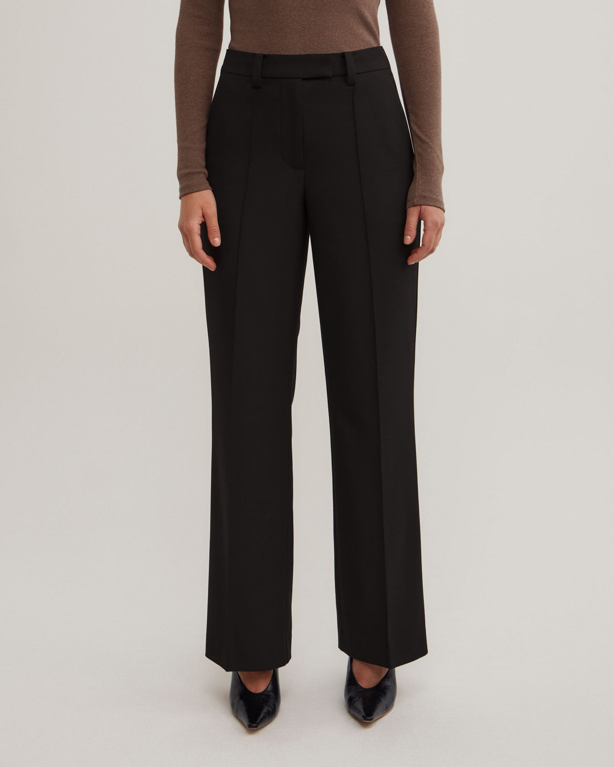 Tailored Straight Leg Pants
