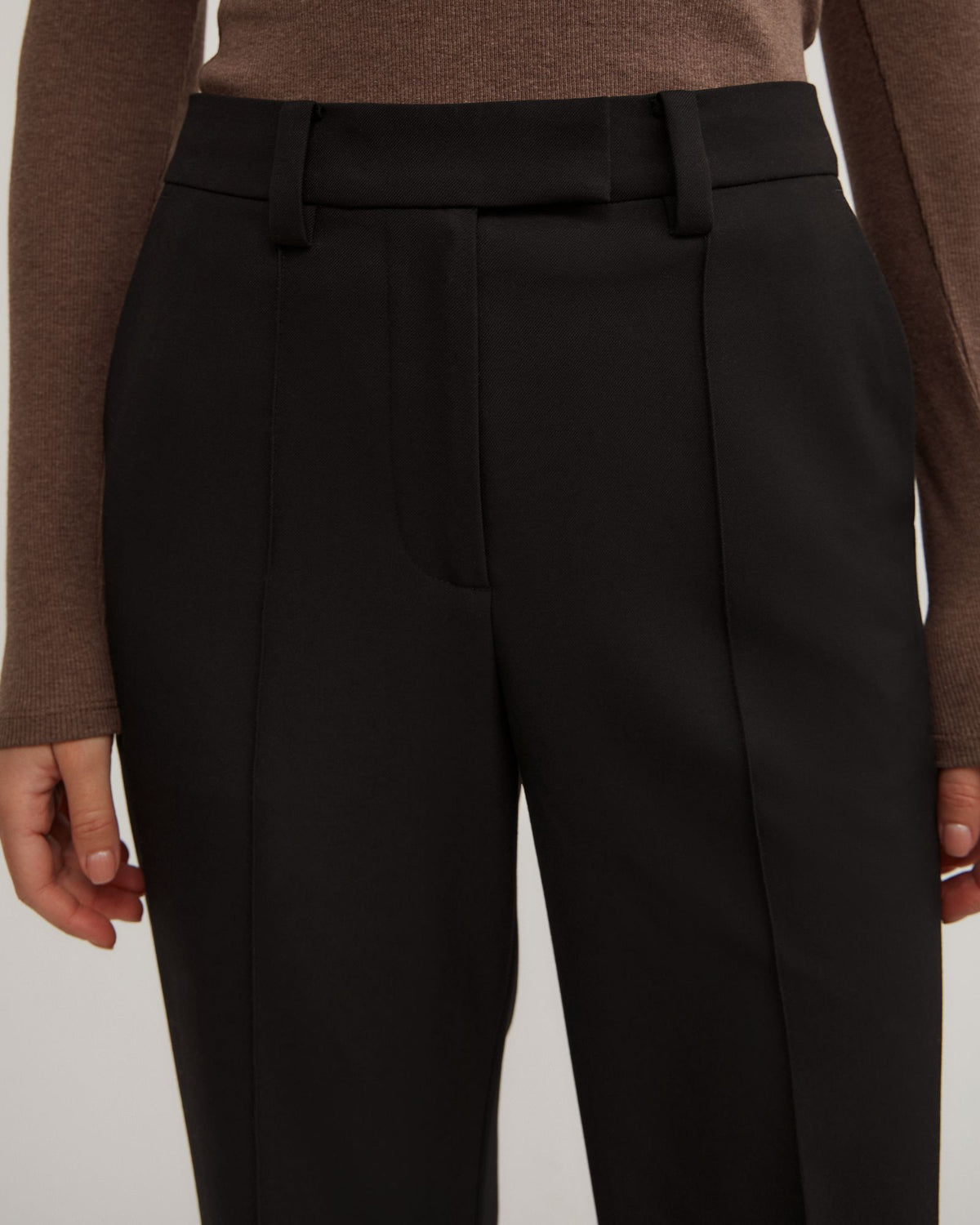Tailored Straight Leg Pants