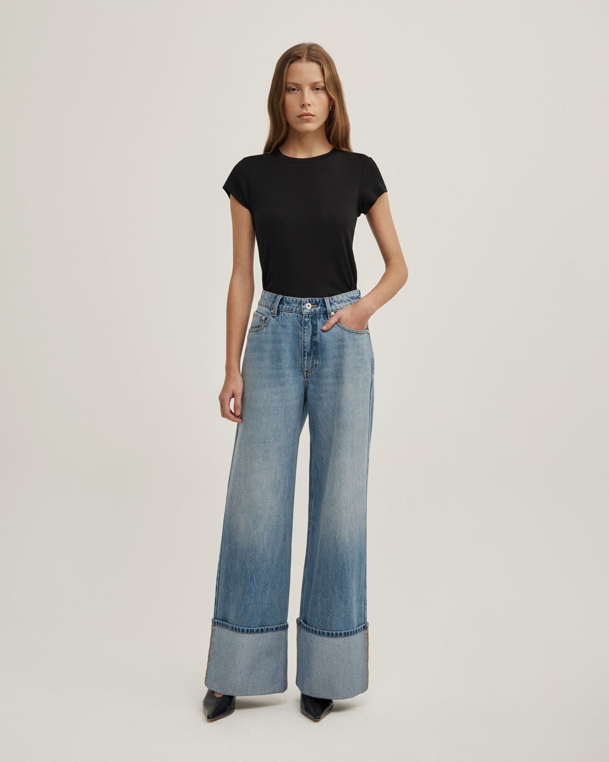Cuff Detail Jeans