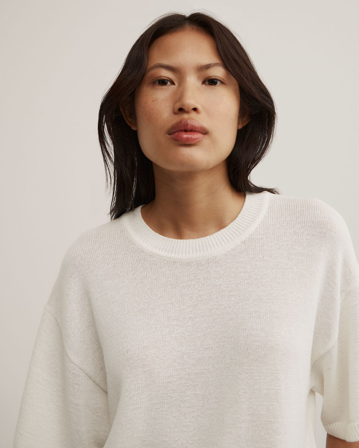Relaxed Knit T-Shirt