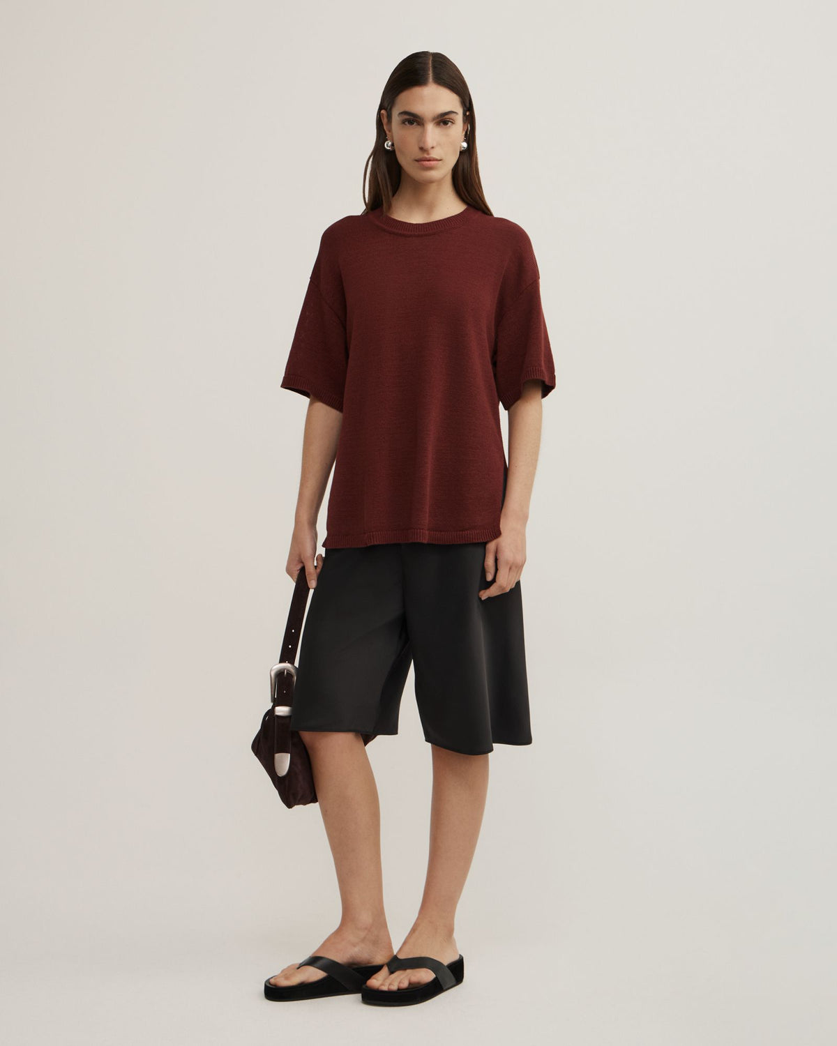 Relaxed Knit T-Shirt