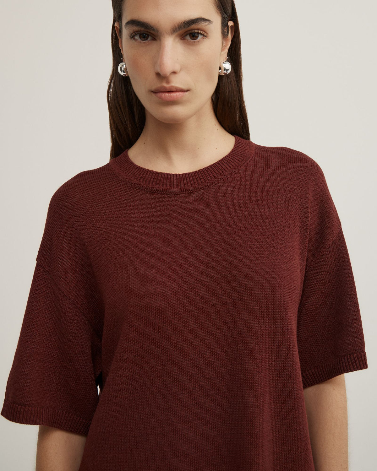 Relaxed Knit T-Shirt
