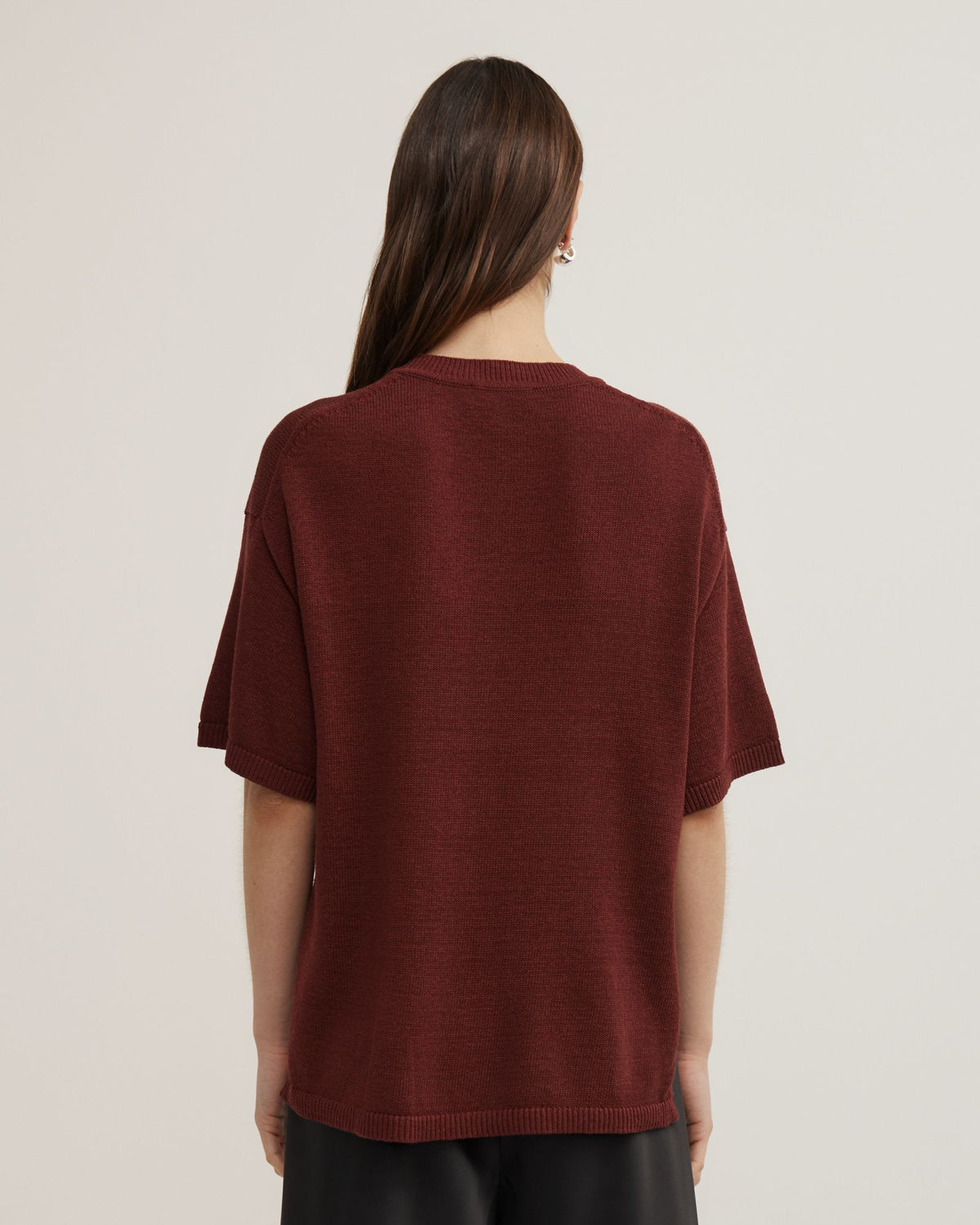 Relaxed Knit T-Shirt
