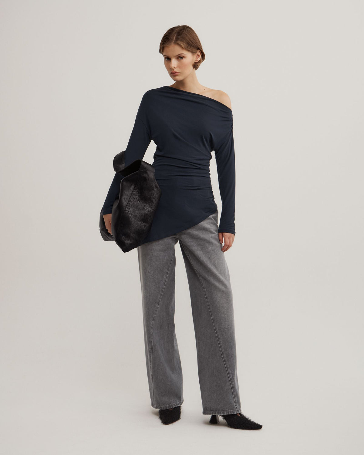 Asymmetric Tunic Long Sleeve Top
