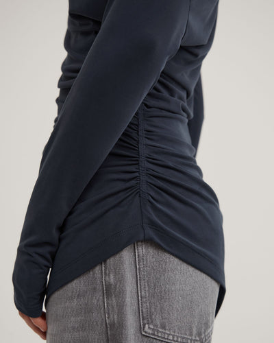 Asymmetric Tunic Long Sleeve Top