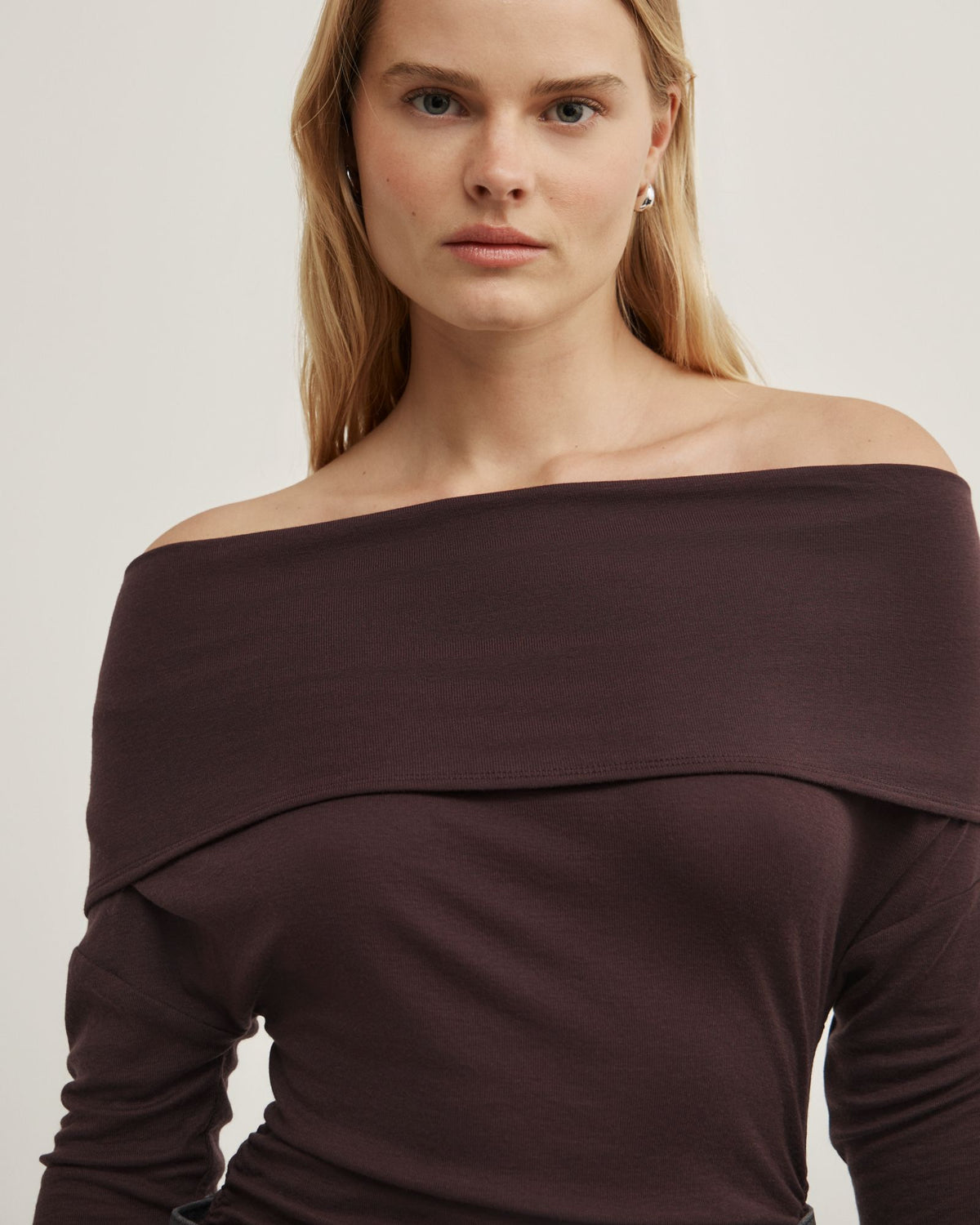 Off Shoulder Long-Sleeve Top
