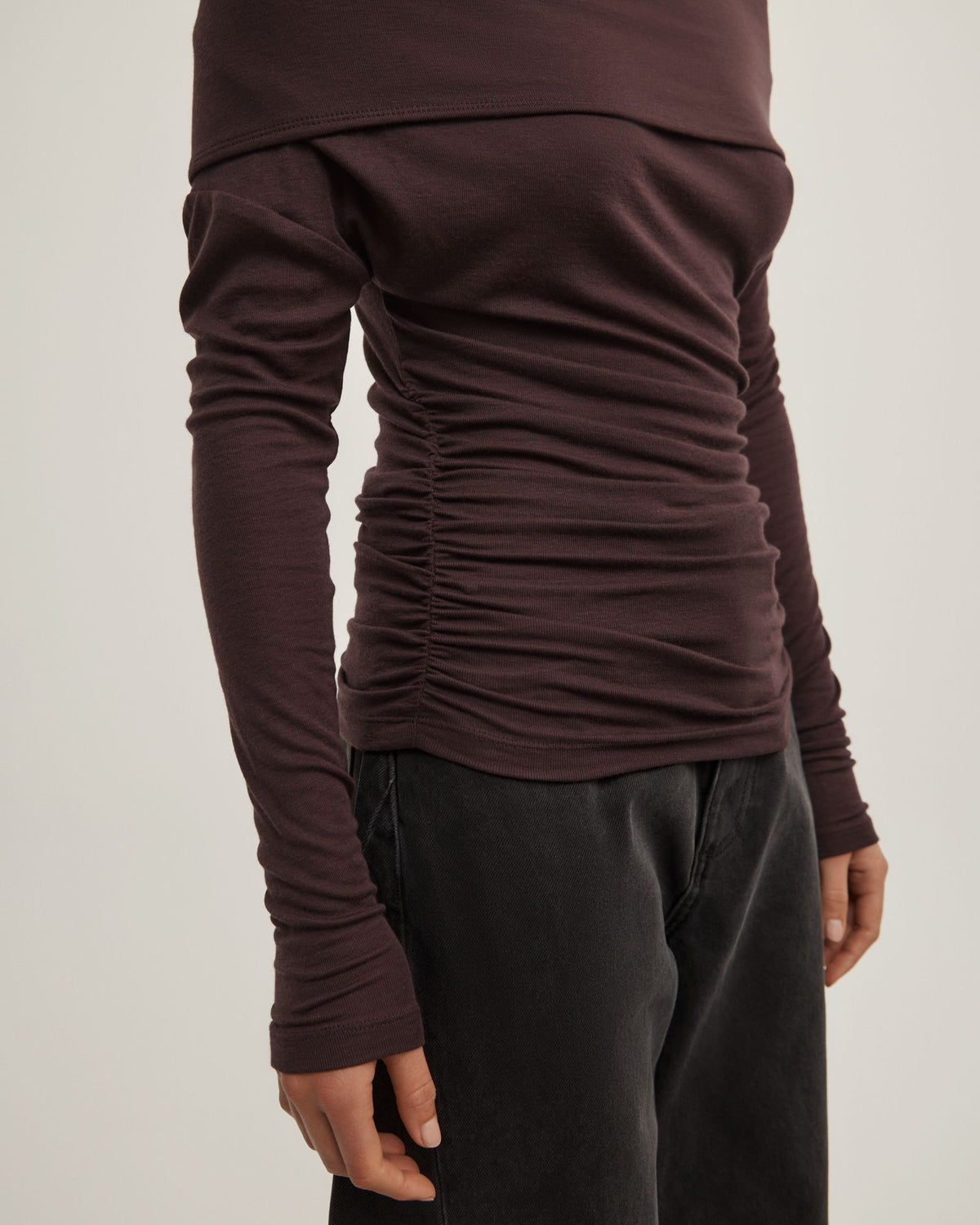 Off Shoulder Long-Sleeve Top