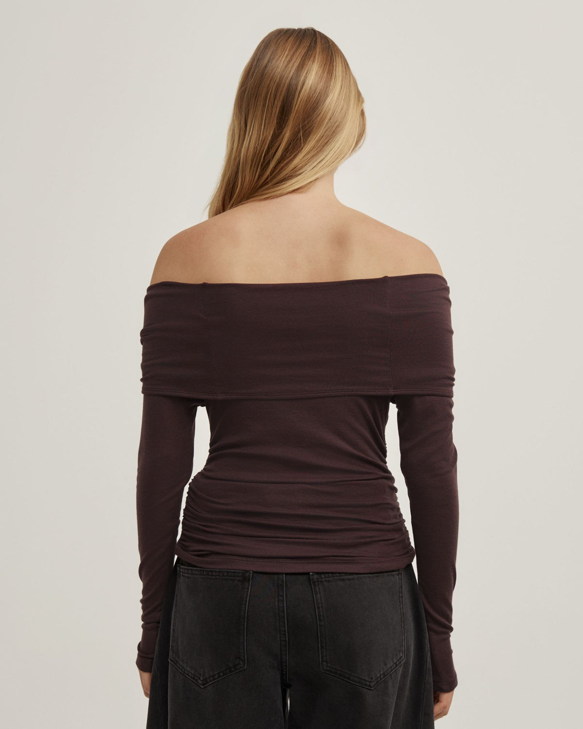 Off Shoulder Long-Sleeve Top