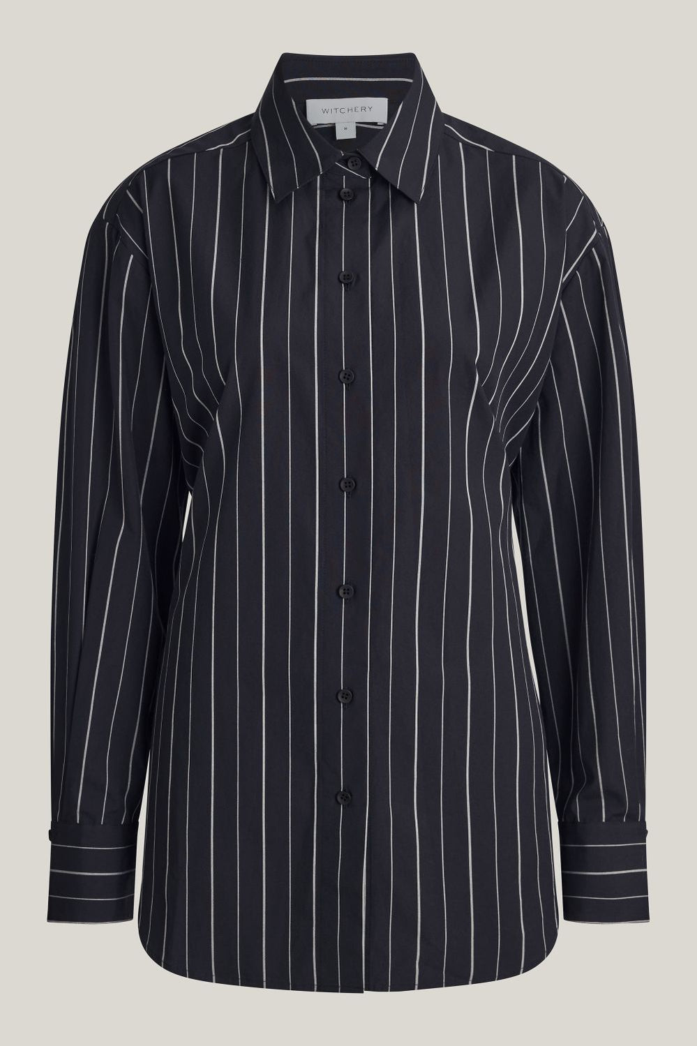 Tie Back Pinstripe Shirt