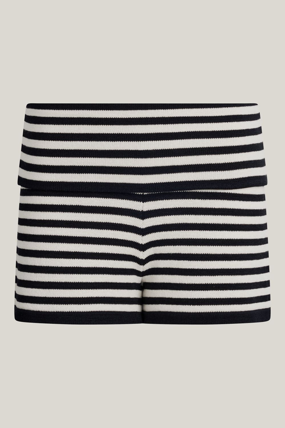 Fold Waist Knit Shorts