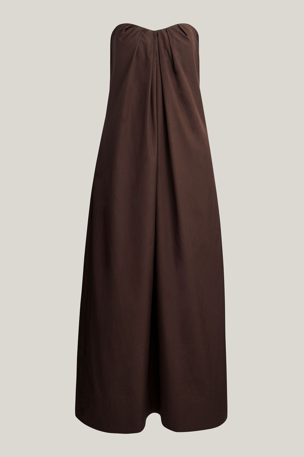 Gathered Bandeau Midi Dress