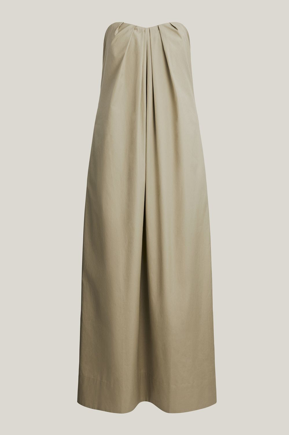 Gathered Bandeau Midi Dress