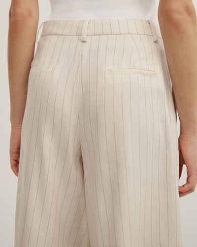 Pinstripe Bermuda Shorts
