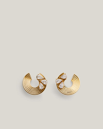 Zinnia Hoop Earrings