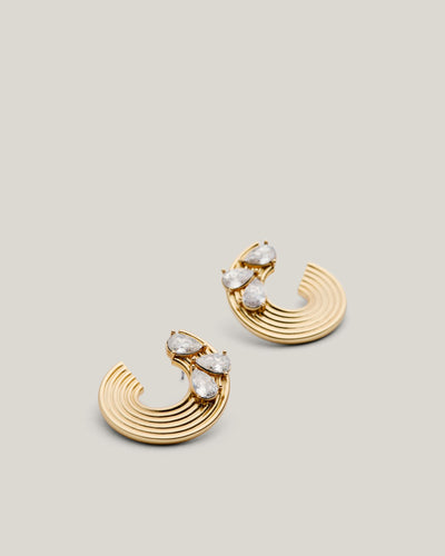 Zinnia Hoop Earrings