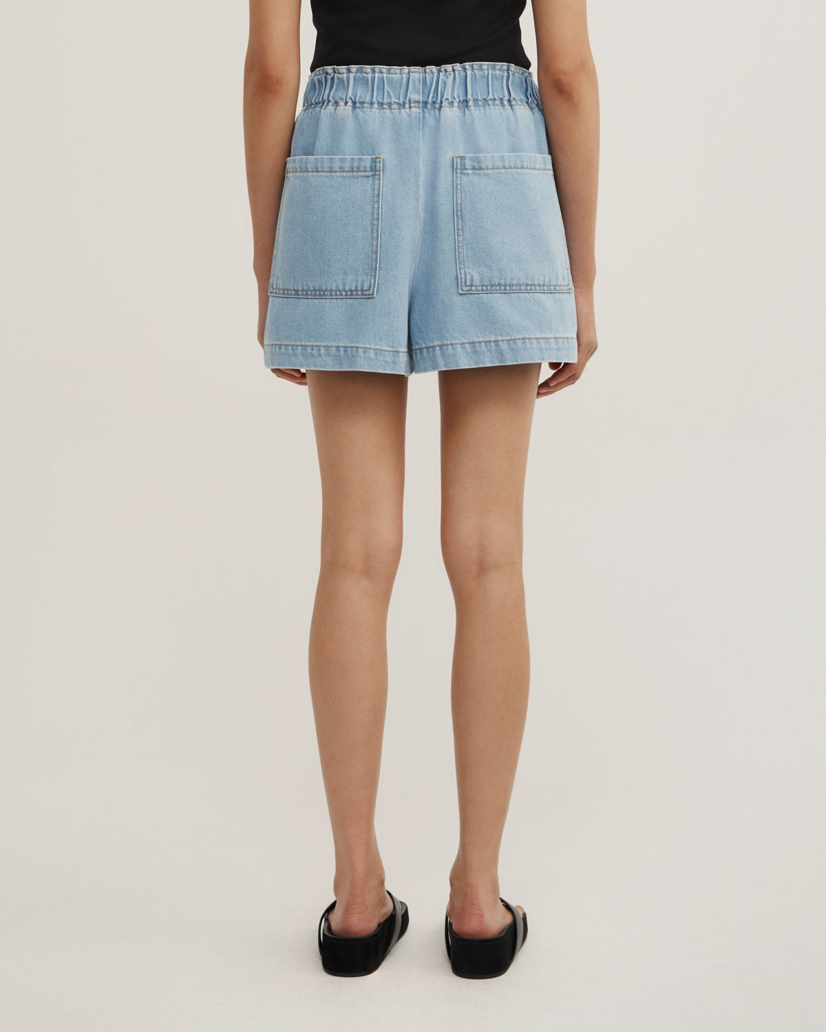 Denim Pull On Shorts