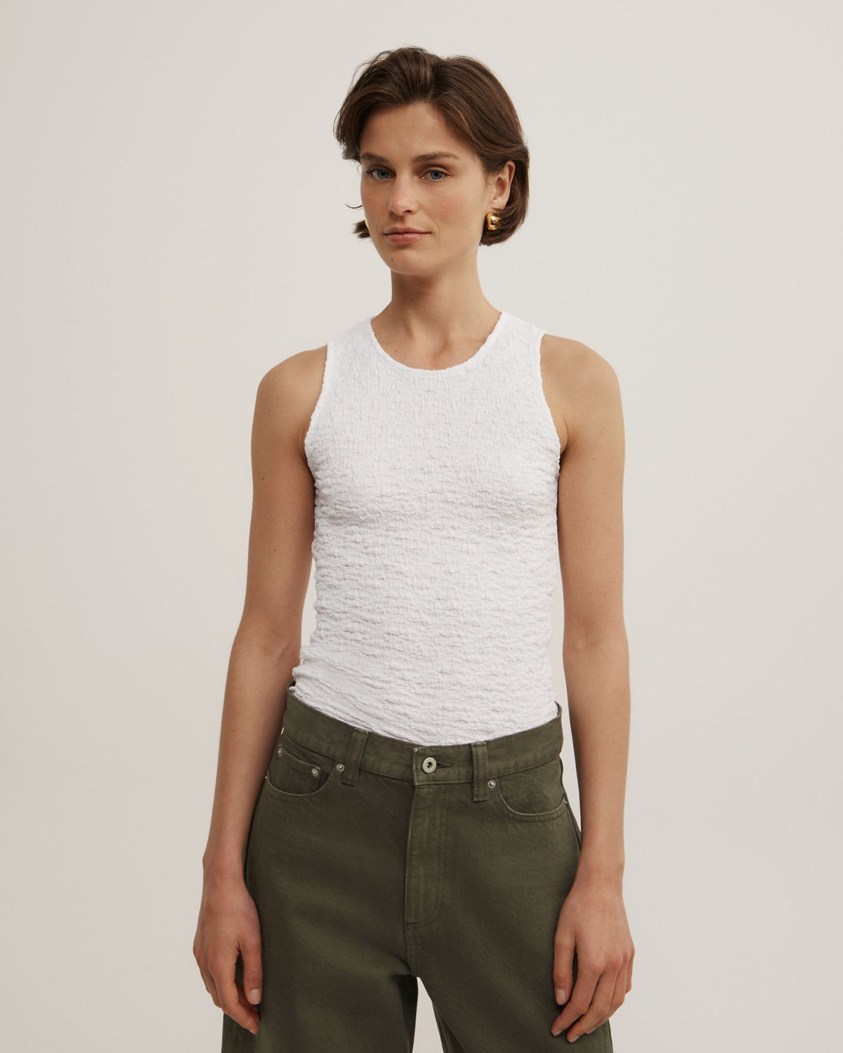 Textured Jersey Tank