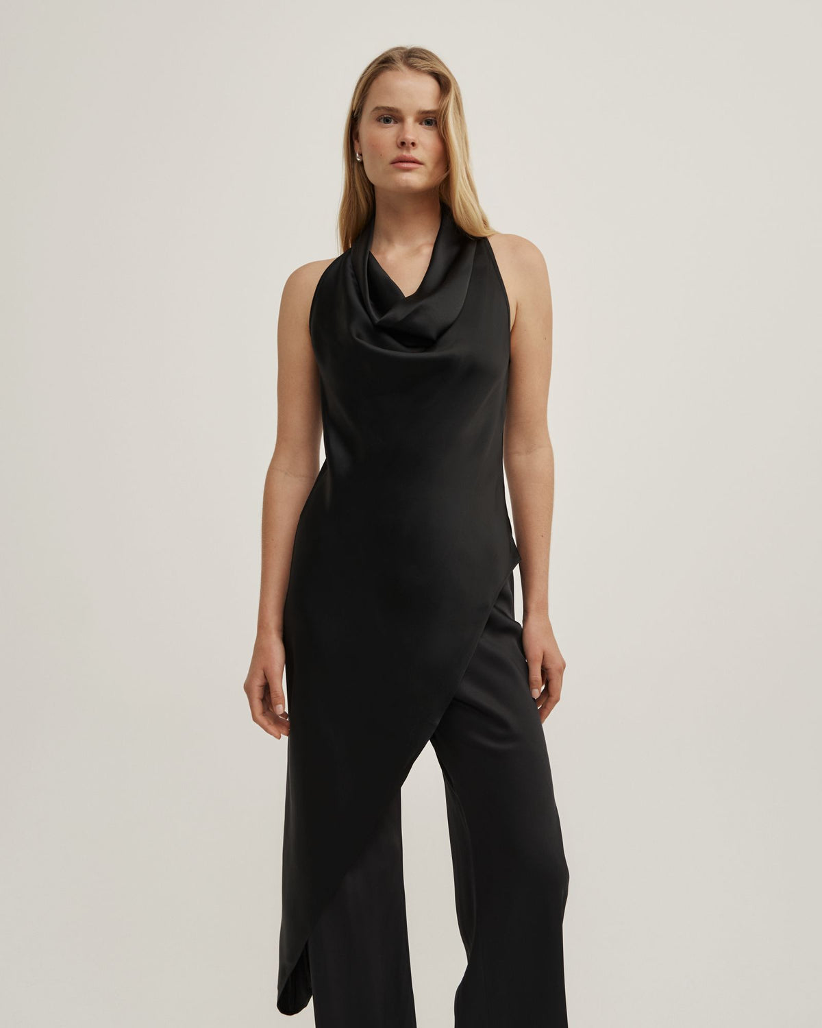 Asymmetric Halter Tunic