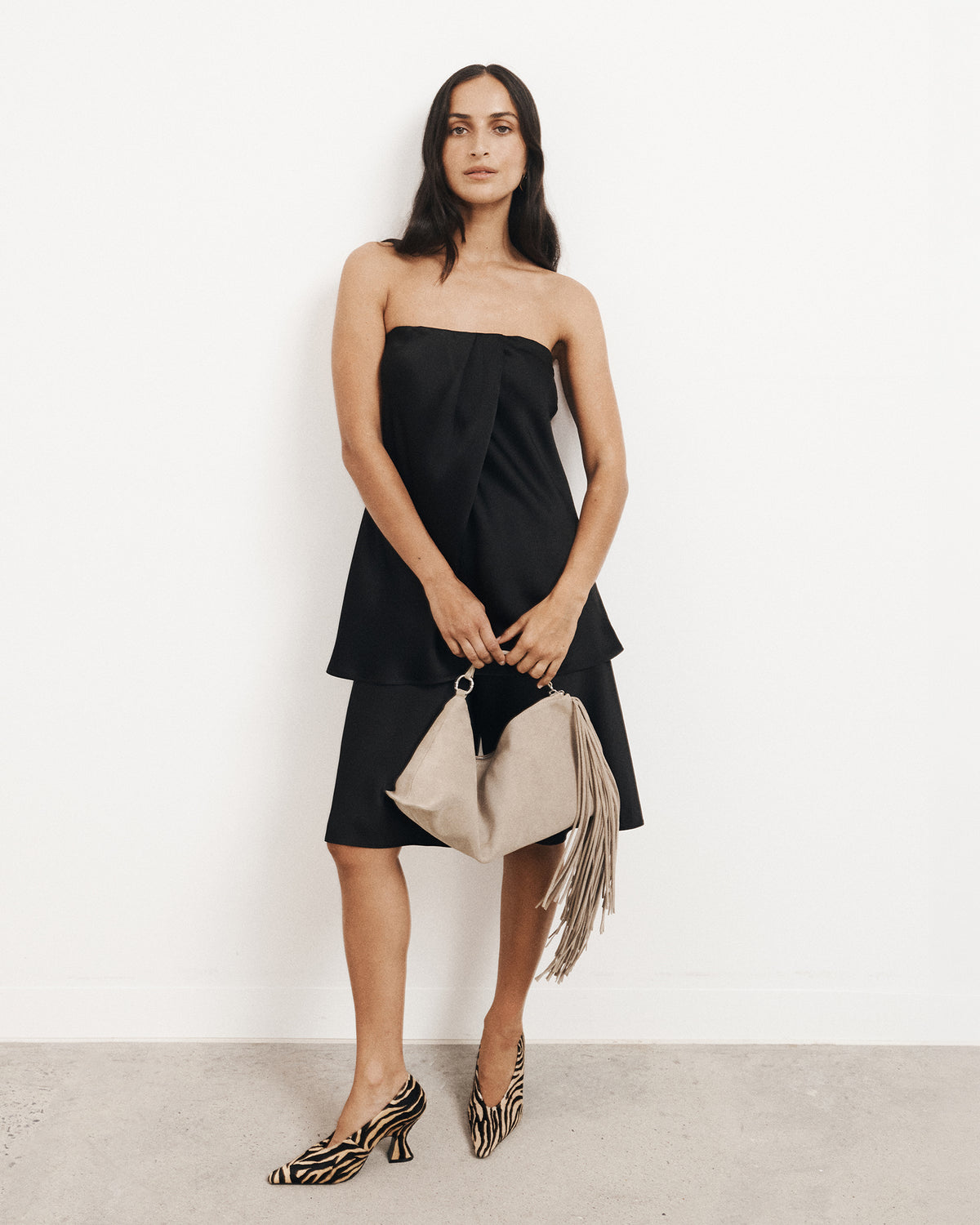 Linen Strapless Top