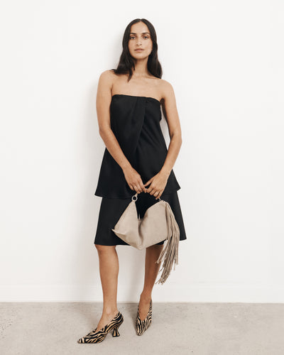 Linen Strapless Top
