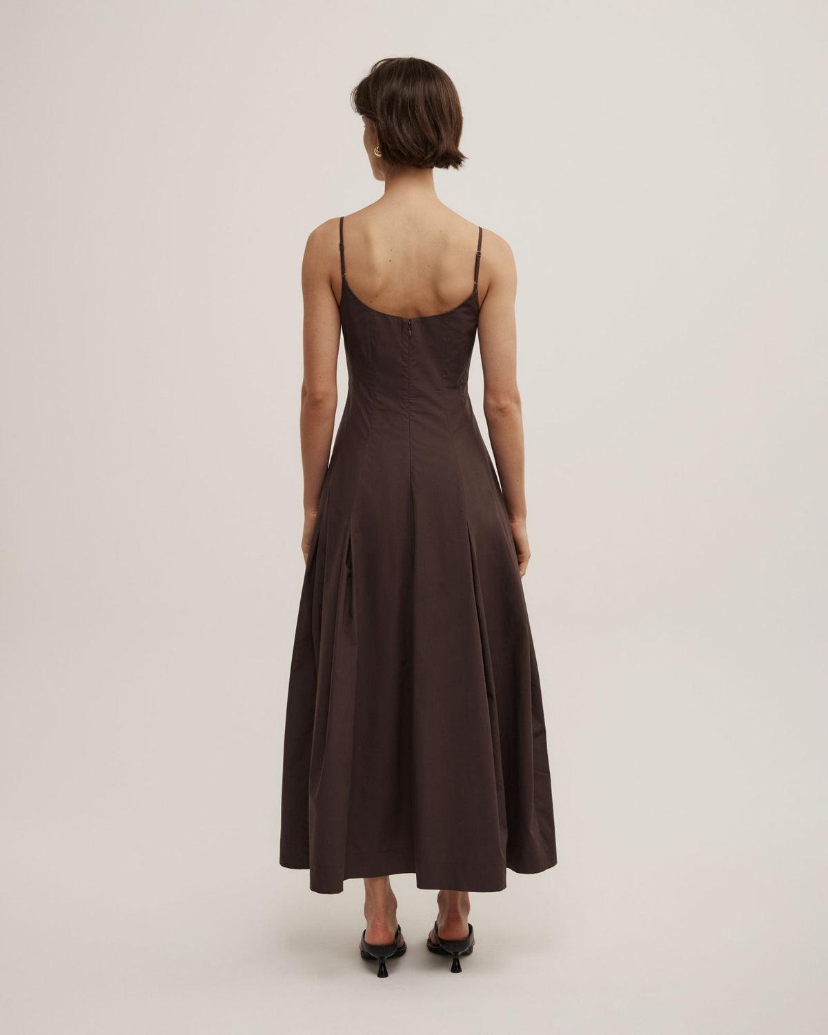 Fine Strap Panel Dress