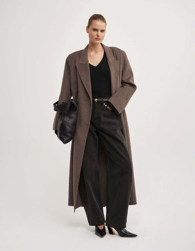 Fine V-Neck Long-Sleeve Top