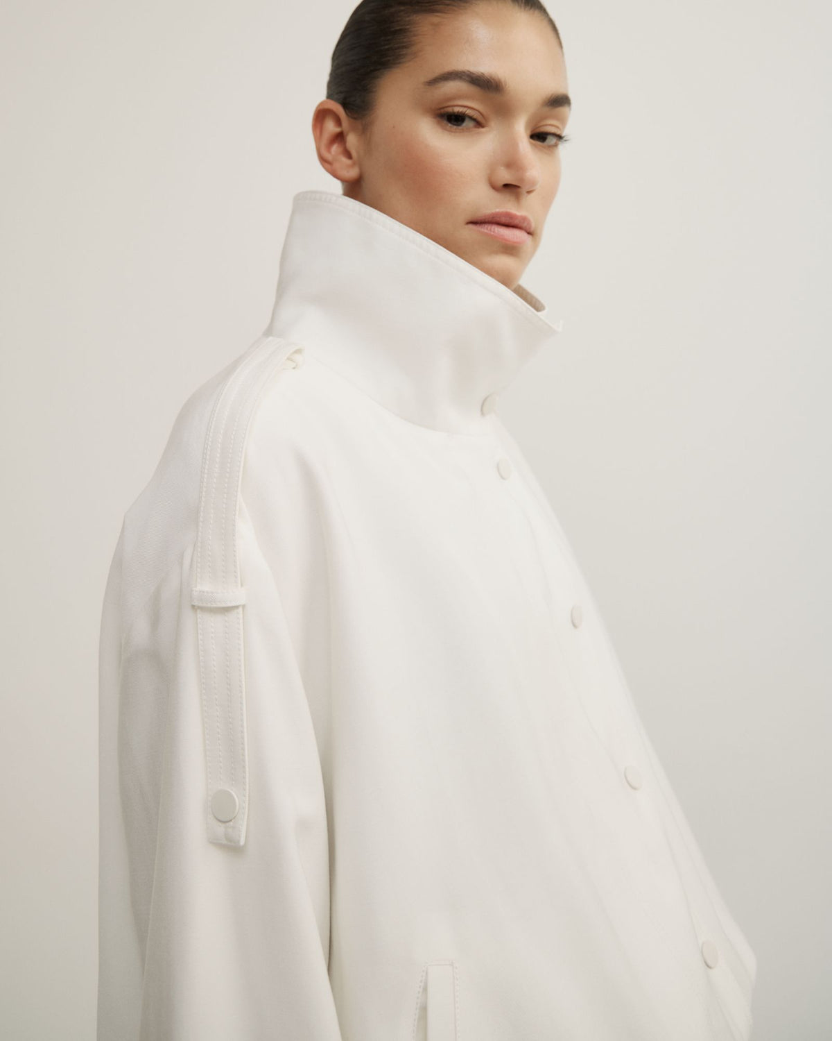 Soft Funnel Neck Jacket