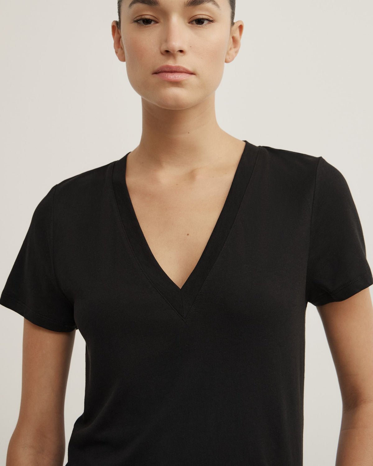 Jersey V-Neck T-Shirt