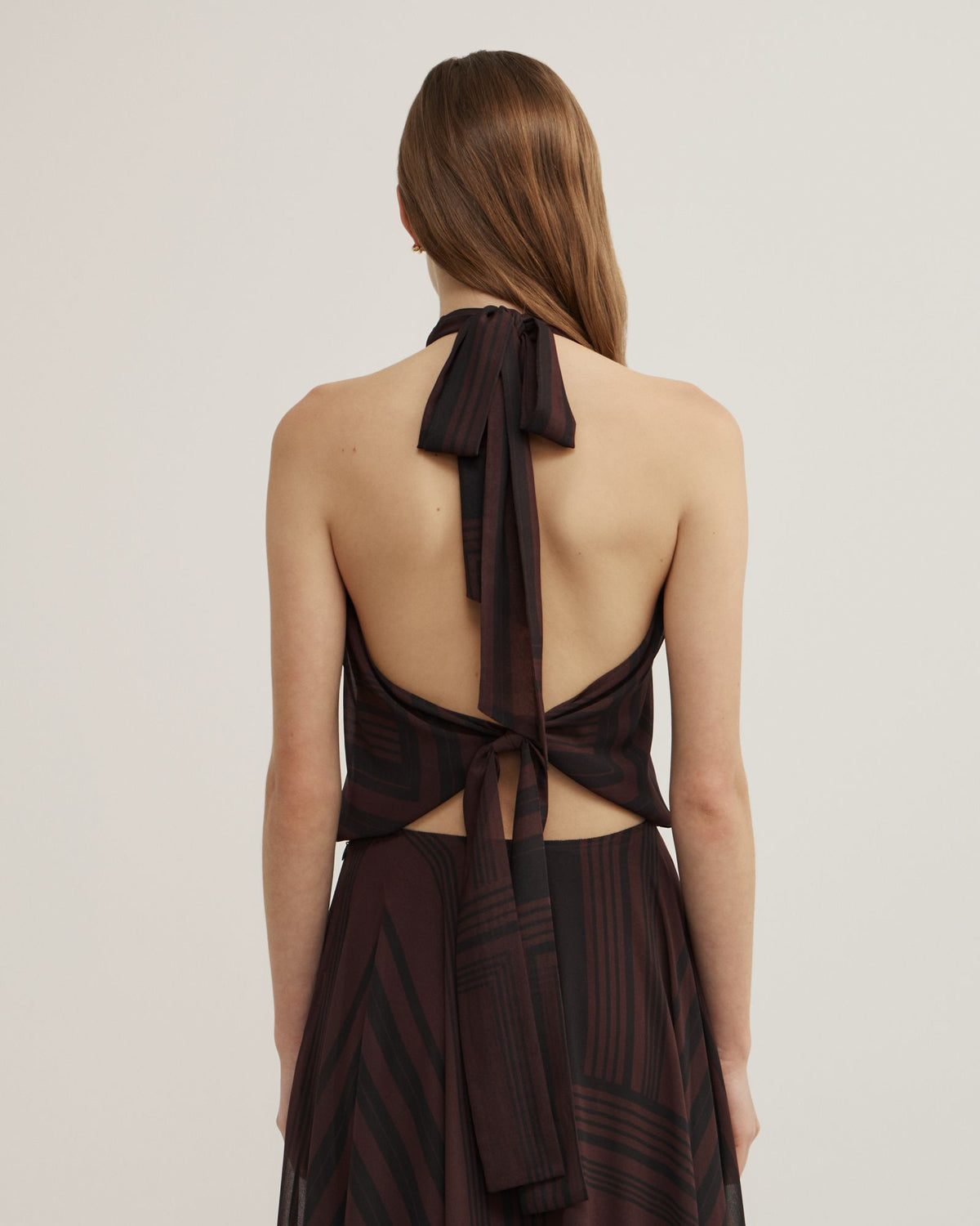 High Neck Drape Top