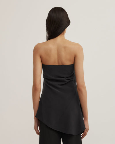 Silk Strapless Top